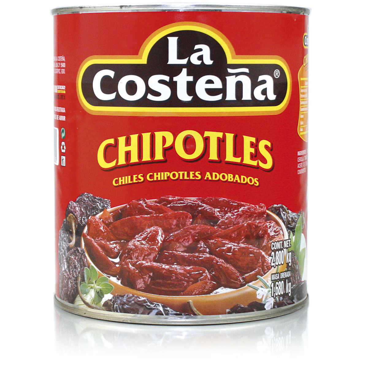 CHILE CHIPOTLE COSTEÑA 2.800 Kg.