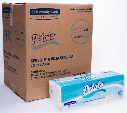 91640 SERVILLETA PETAL0 12-500