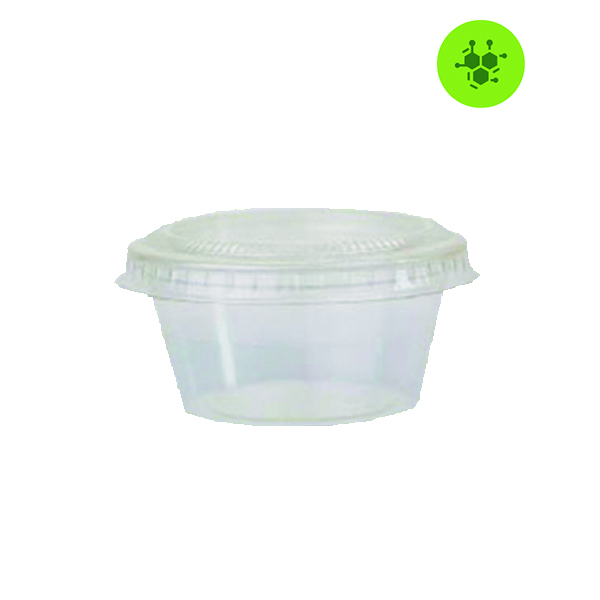 SOUFFLÉ BIODEGRADABLE COMPOSTABLE PLA TRANSPARENTE 2OZ. 2,000 PZ.
