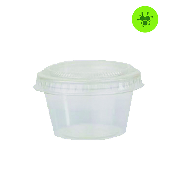 SOUFFLÉ BIODEGRADABLE COMPOSTABLE PLA TRANSPARENTE 4OZ. 1,000 PZ.