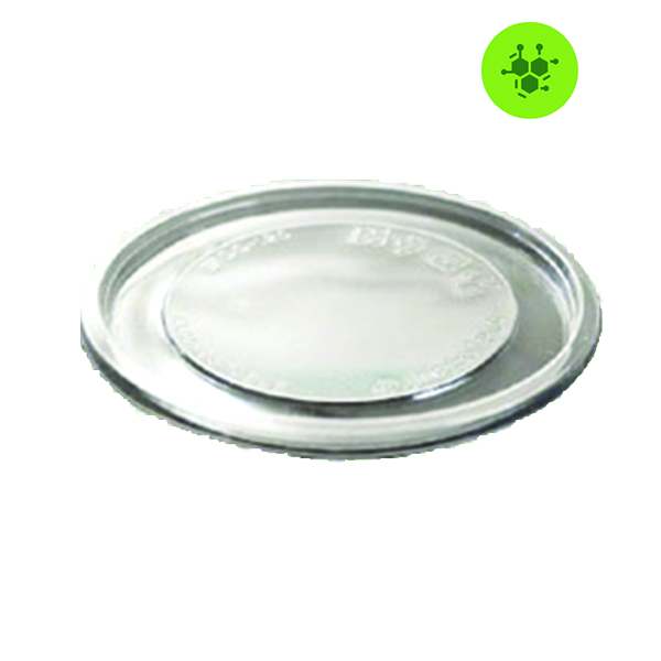 TAPA ENSALADERA BIODEGRADBALE COMPOSTABLE PLA 8/32OZ. BIORANGE 1,000 PZ.