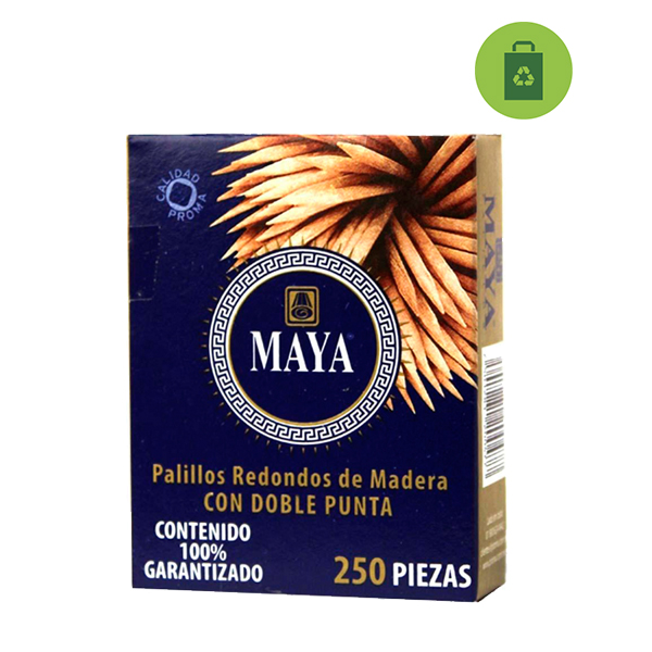 PALILLO MAYA CAJITA CON 250 PZ.