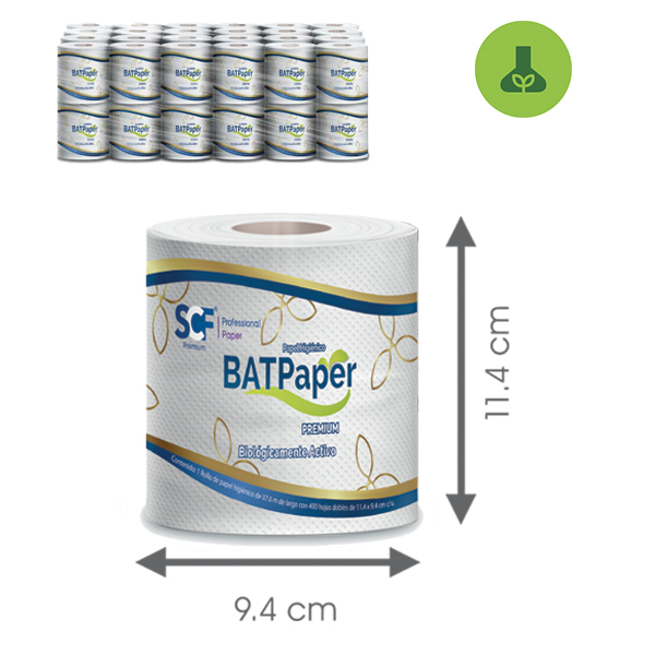 HIGIÉNICO TRADRICIONAL BATPAPER VIRGEN 48/400 HJ. (14808)